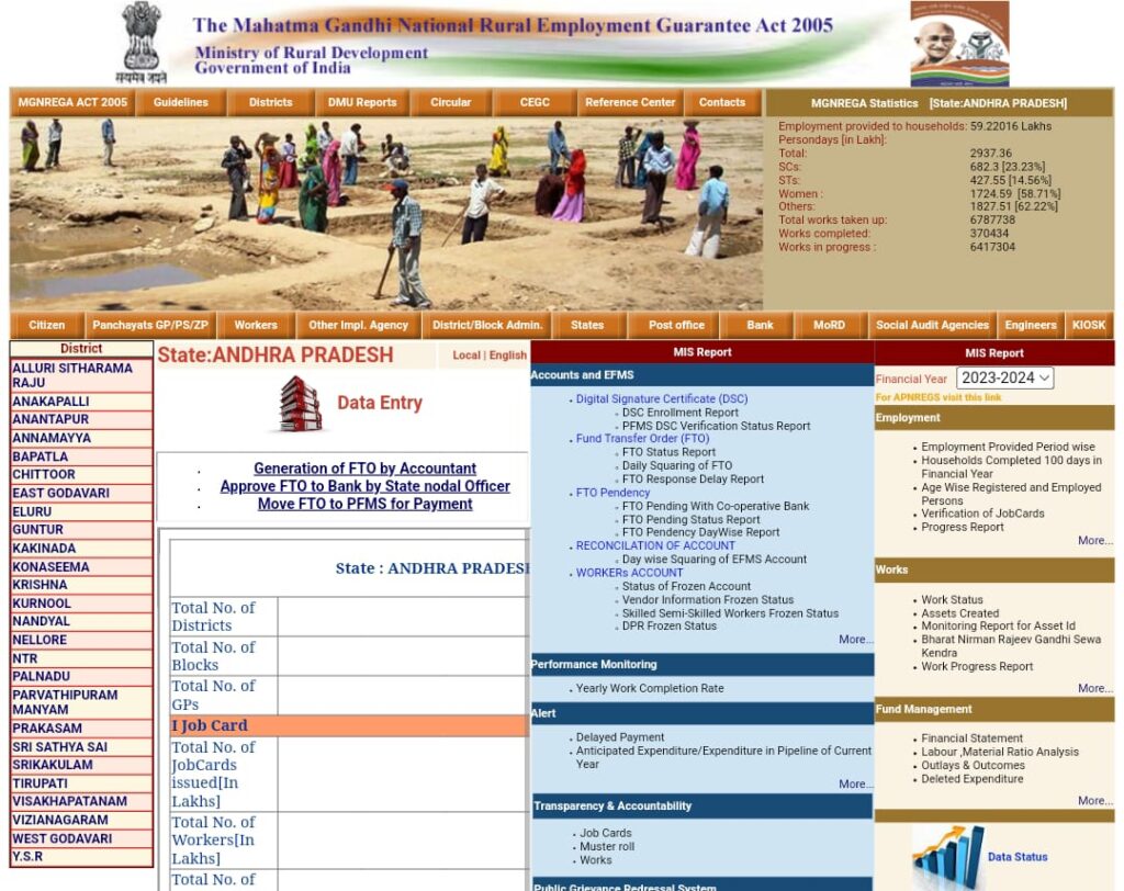 MGNREGA Payment Status Checking Process