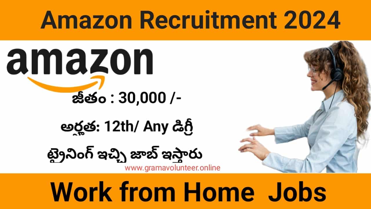 Amazon Work From Home Jobs 2024 Telugu