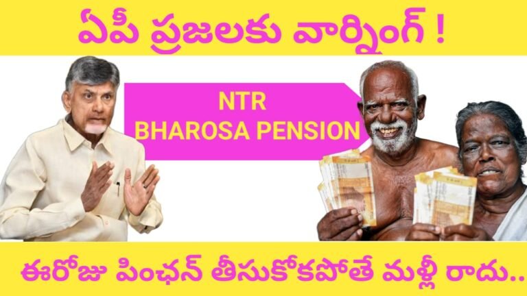 Only Today NTR Bharosa Pension Distribution