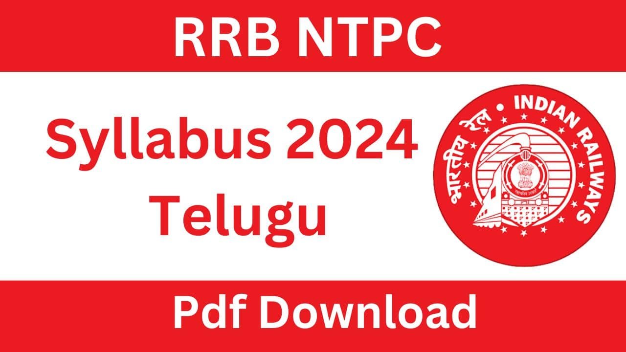 RRB NTPC Syllabus 2024 Telugu