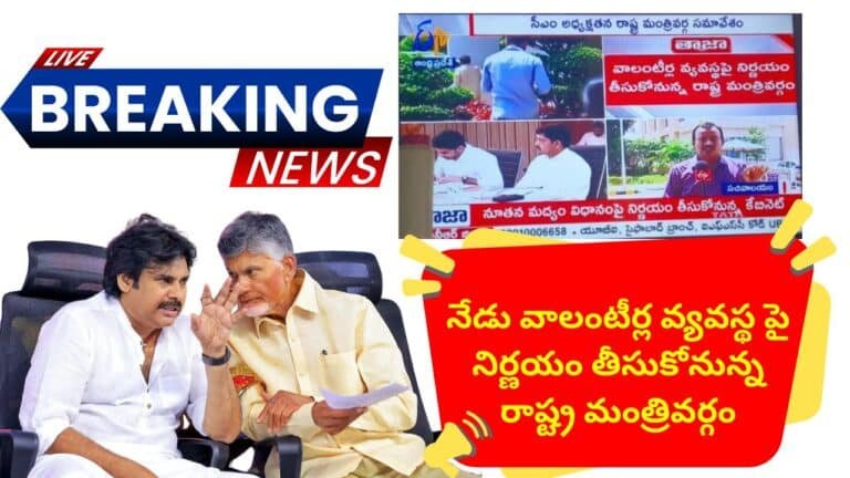 Ap Cabinet Decisions on Volunteer System