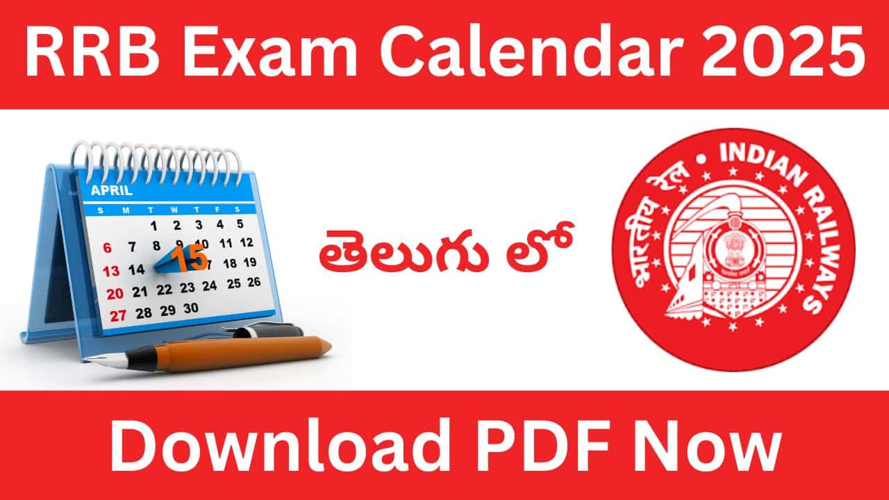 RRB Exam Calendar 2025