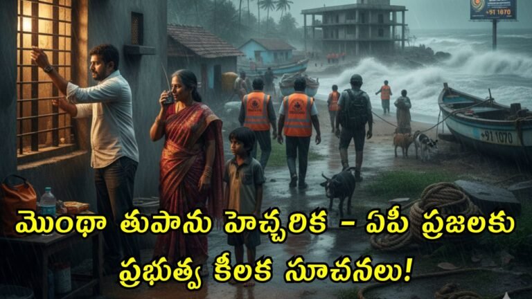 AP Govt Alert on Montha Cyclone
